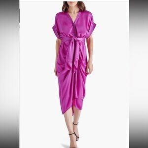 Tony satin shirtdress